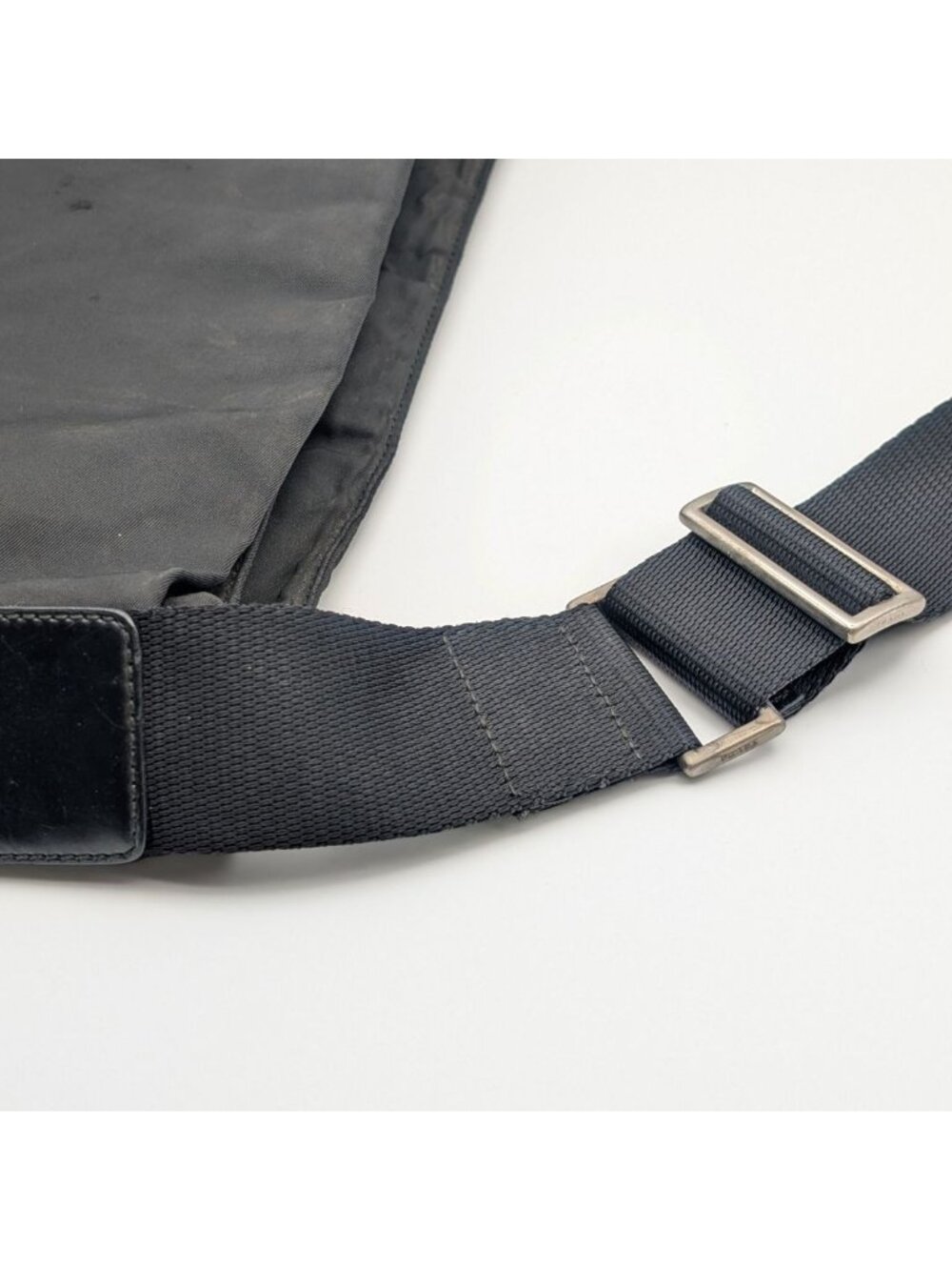 Prada Nylon Shoulder Bag Crossbody Black Triangle Logo - Picture 6 of 9